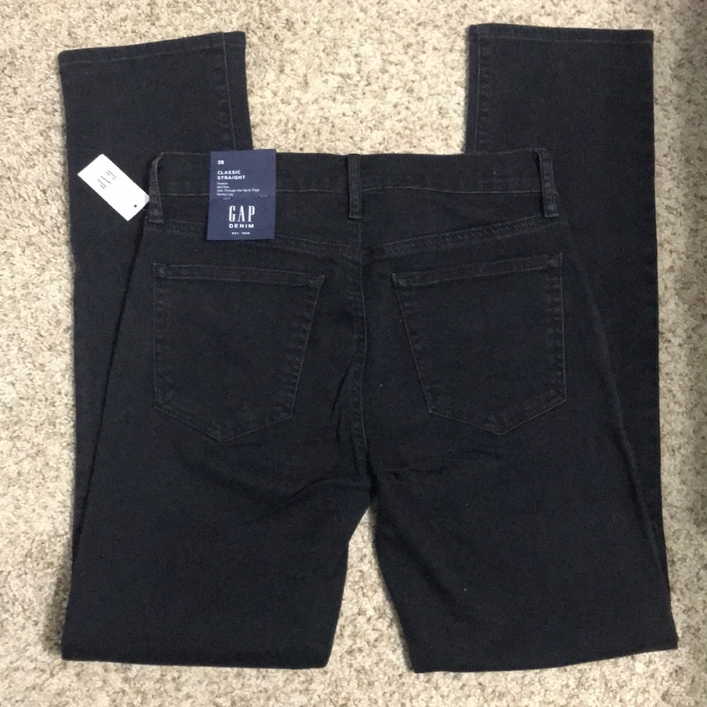 Gap Straight Black Jean NWT - Picture 4 of 5